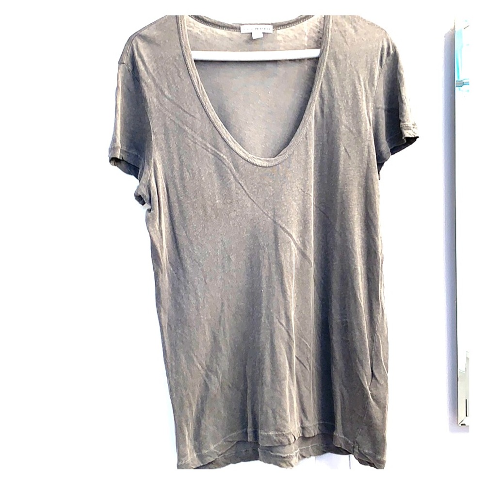 James perse grey v-neck